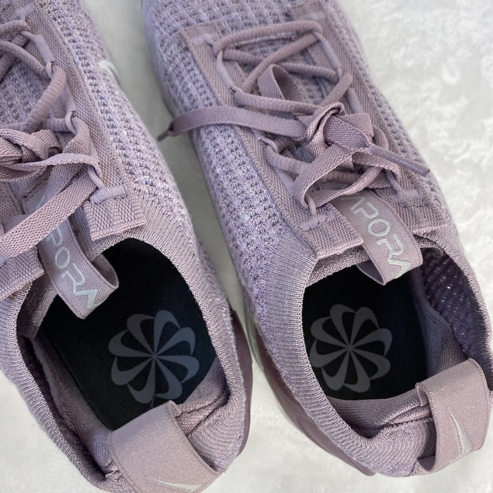 Nike Women's Purple Knit VaporMax Style Athletic Shoes - Picture 9 of 11